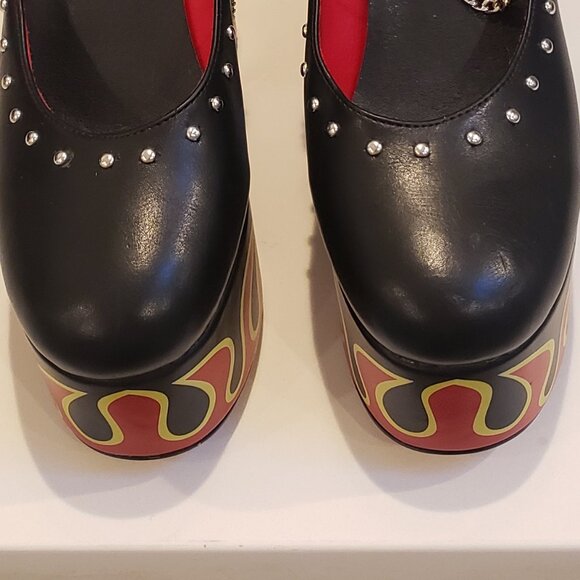 Desire Fire Platform Heels by LAMODA - Picture 4 of 12